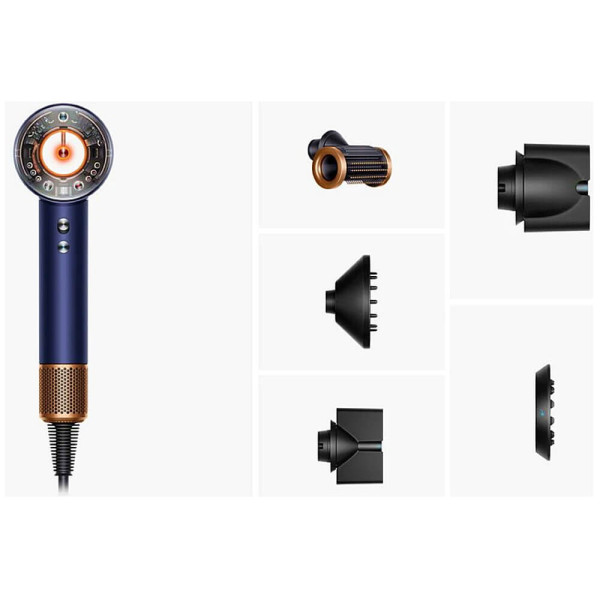 Фен Dyson Supersonic Nural Straight+Wavy Prussian Blue/Rich Copper (122612-01) ГАРАНТИЯ 3 мес.