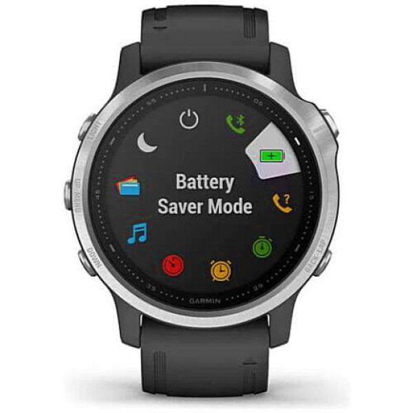 Смарт-часы Garmin Fenix 6S Silver with Black Band (010-02159-01) ГАРАНТИЯ 12 мес.