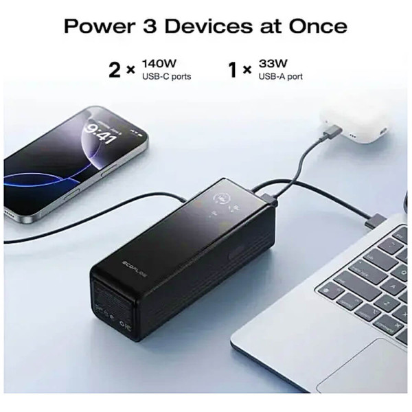 Внешний аккумулятор EcoFlow RAPID 25000mAh Black (EF-RAPID25K140W-B-EU) ГАРАНТИЯ 12 мес.