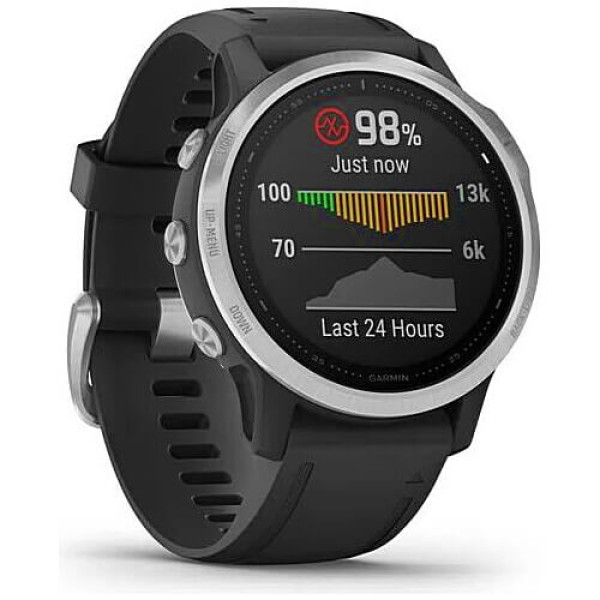 Смарт-часы Garmin Fenix 6S Silver with Black Band (010-02159-01) ГАРАНТИЯ 3 мес.