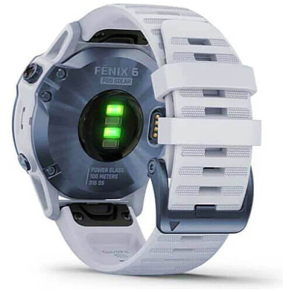 Смарт-часы Garmin Fenix 6 Pro Solar Edition Mineral Blue with Whitestone Band (010-02410-19) ГАРАНТИЯ 3 мес.
