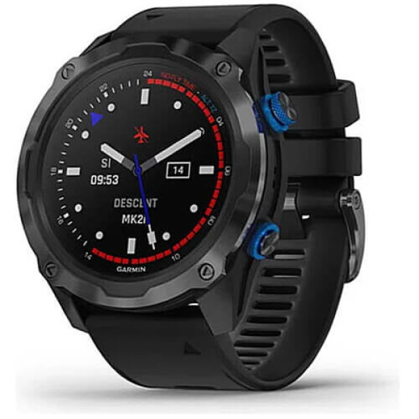 Смарт-часы Garmin Descent Mk2i Titanium Carbon Gray DLC with Black Band (010-02132-01/11) ГАРАНТИЯ 3 мес.