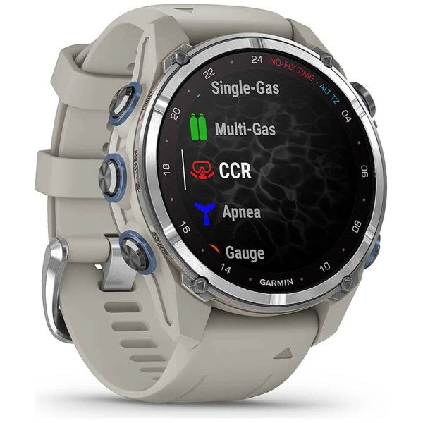 Смарт-часы Garmin Descent Mk3 43mm Stainless Steel with Fog Gray Silicone Band (010-02753-04/03) ГАРАНТИЯ 3 мес.