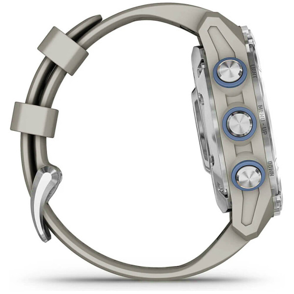 Смарт-часы Garmin Descent Mk3 43mm Stainless Steel with Fog Gray Silicone Band (010-02753-04/03) ГАРАНТИЯ 3 мес.