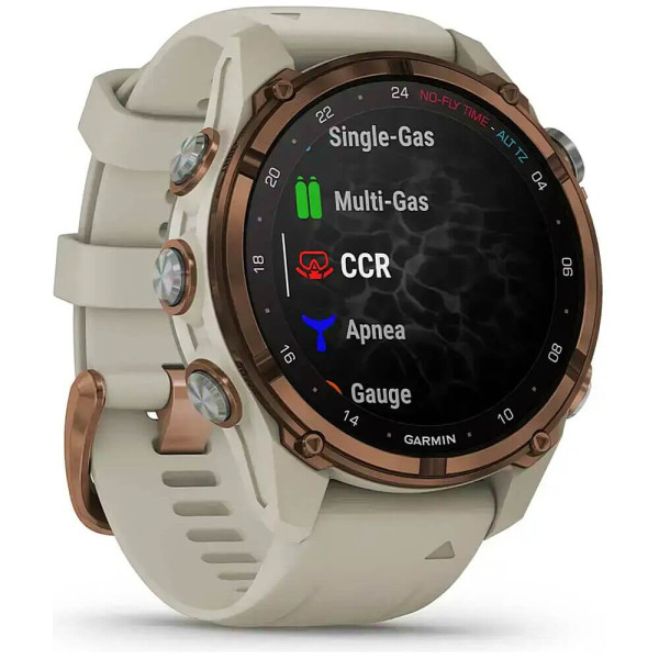 Смарт-часы Garmin Descent Mk3i 43 mm Bronze PVD Titanium with French Gray Silicone Band (010-02753-13/14) ГАРАНТИЯ 3 мес.