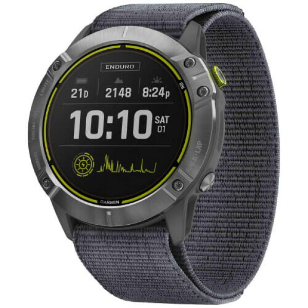 Смарт-часы Garmin Enduro Steel with Gray UltraFit Nylon Strap (010-02408-00/10) ГАРАНТИЯ 12 мес.