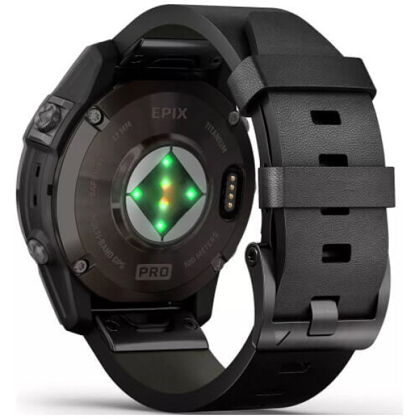 Смарт-часы Garmin Epix Pro Gen 2 Sapphire 47mm Carbon G. DLC Tit. with B. Leather Band (010-02803-30) ГАРАНТИЯ 12 мес.