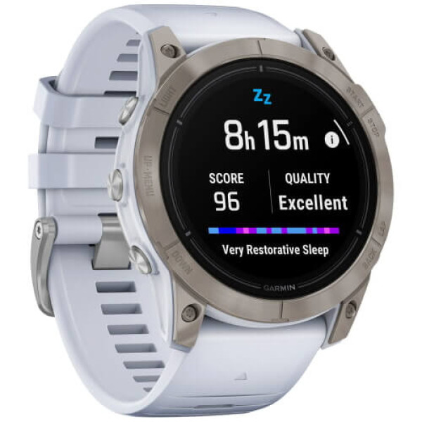 Смарт-часы Garmin Epix Pro Gen 2 Sapphire 47mm Titanium with Whitestone Band (010-02803-20/21) ГАРАНТИЯ 3 мес.