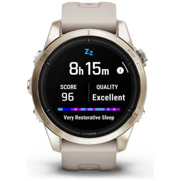 Смарт-часы Garmin Epix Pro Gen 2 Sapphire 42mm Soft Gold with Light S. Band (010-02802-10/11) ГАРАНТИЯ 3 мес.