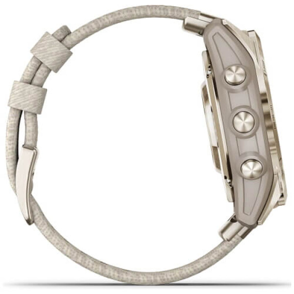 Смарт-часы Garmin Epix Pro Gen 2 Sapphire 42mm Soft Gold with Cream H. Nylon Band (010-02802-20) ГАРАНТИЯ 3 мес.