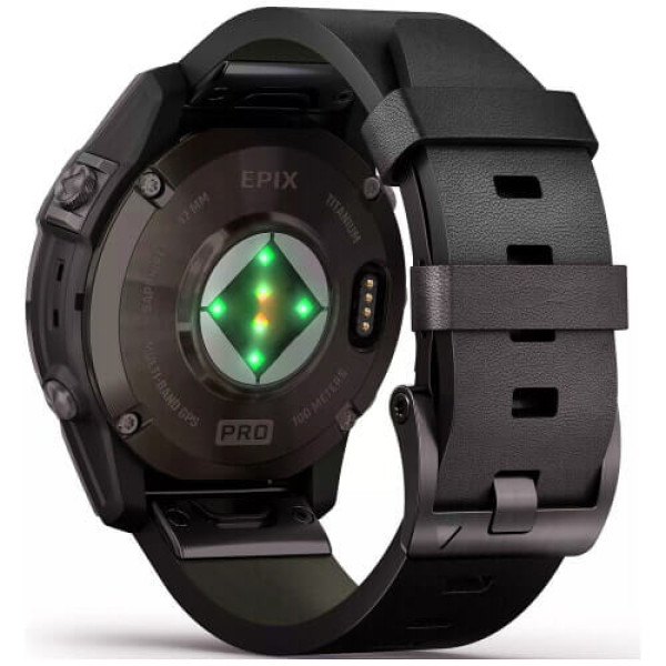 Смарт-часы Garmin Epix Pro Gen 2 Sapphire 47mm Carbon G. DLC Tit. with B. Leather Band (010-02803-30) ГАРАНТИЯ 12 мес.