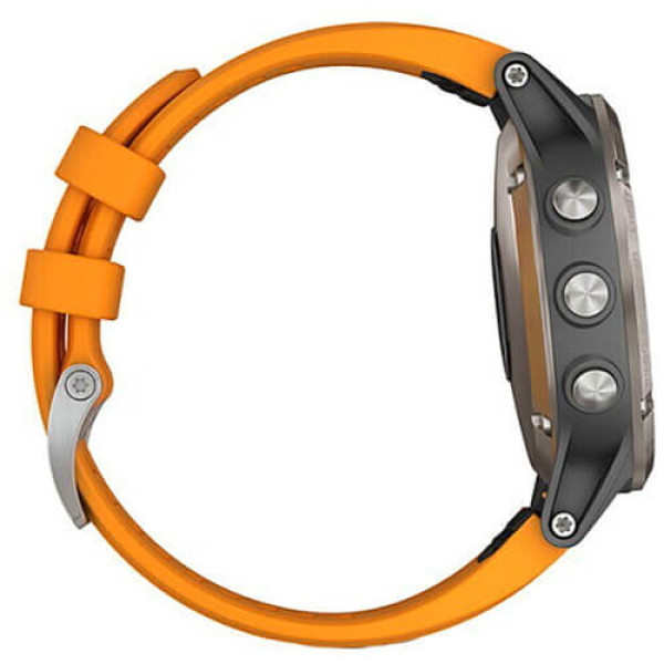Смарт-часы Garmin Fenix 5 Plus Sapphire Orange (010-01988-05/04) ГАРАНТИЯ 12 мес.
