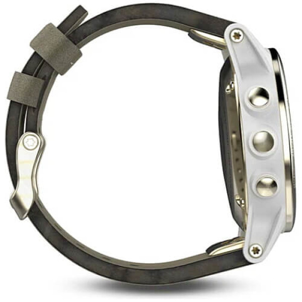 Смарт-часы Garmin Fenix 5S Champagne Sapphire with Gray Suede Band (010-01685-12) ГАРАНТИЯ 3 мес.