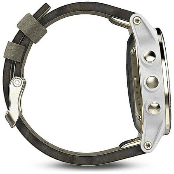 Смарт-часы Garmin Fenix 5S Sapphire Champagne with Suede Band (010-01685-13) ГАРАНТИЯ 12 мес.