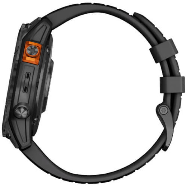 Смарт-часы Garmin Fenix 7 Pro Sapphire Solar Carbon G. DLC Tit. with Black Band (010-02777-10/11) ГАРАНТИЯ 3 мес.