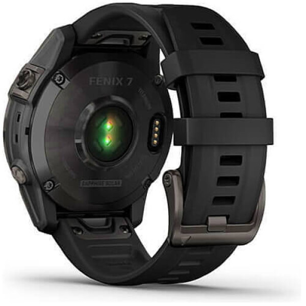 Смарт-часы Garmin Fenix 7 Sapphire Solar Carbon Gray DLC Titanium with Black Band (010-02540-20/21) ГАРАНТИЯ 3 мес.