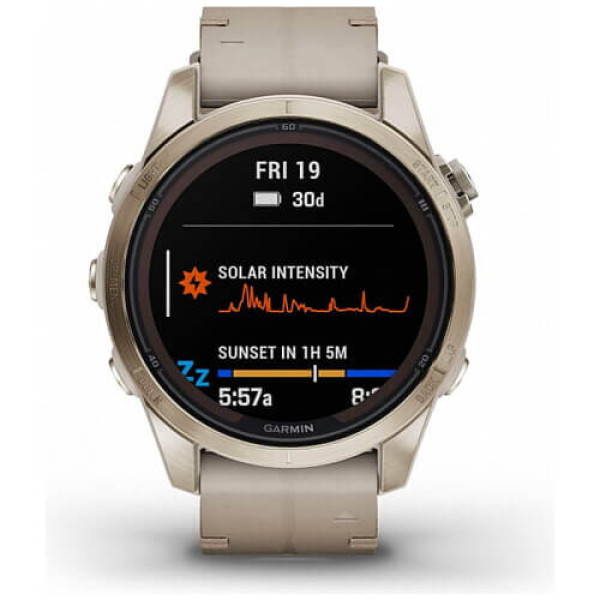 Смарт-часы Garmin Fenix 7S Pro Sapphire Solar Soft Gold with Limestone L. Band (010-02776-30) ГАРАНТИЯ 12 мес.
