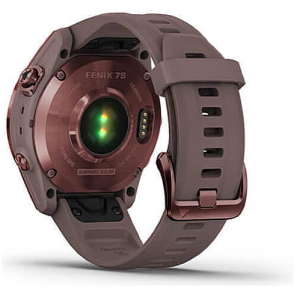 Смарт-часы Garmin Fenix 7S Sapphire Solar Dark Bronze Titanium w. Shale G. Band (010-02539-28/29) ГАРАНТИЯ 3 мес.