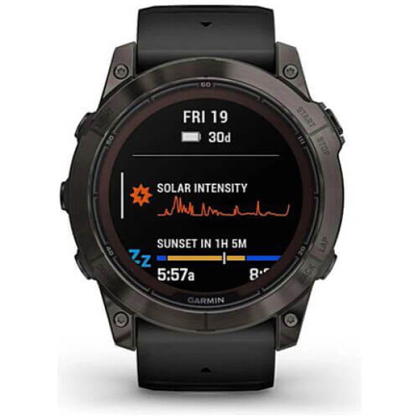 Смарт-часы Garmin Fenix 7X Pro Sapphire Solar Carbon G. DLC Tit. with Black Band (010-02778-10/11) ГАРАНТИЯ 3 мес.