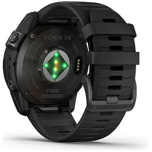 Смарт-часы Garmin Fenix 7X Pro Sapphire Solar Carbon G. DLC Tit. with Black Band (010-02778-10/11) ГАРАНТИЯ 12 мес.