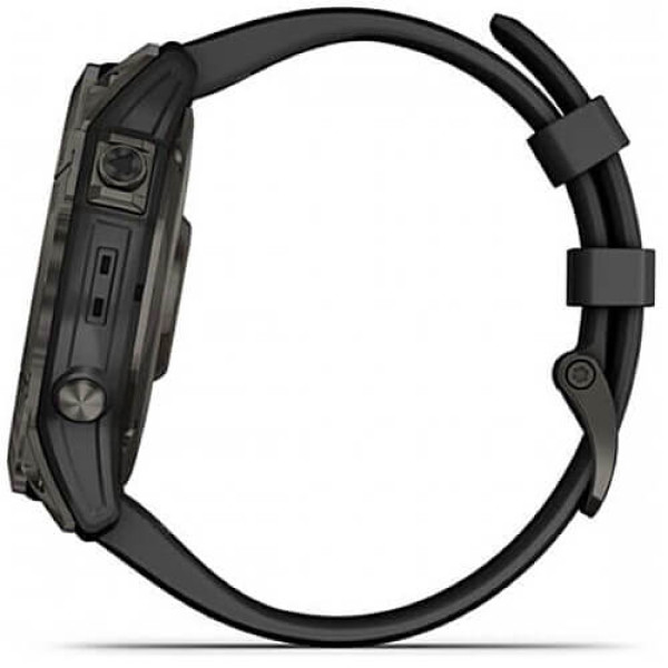 Смарт-часы Garmin Fenix 7X Sapphire Solar Carbon Gray DLC Titanium with Black Band (010-02541-10/11)