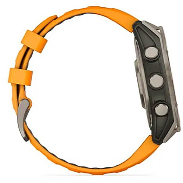 Смарт-часы Garmin Fenix 8 47mm AMOLED Sapphire Titanium w. Spark Orange/Graphite Silicone Band (010-02904-10/11) ГАРАНТИЯ 12 мес.