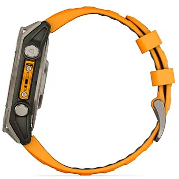 Смарт-часы Garmin Fenix 8 47mm AMOLED Sapphire Titanium w. Spark Orange/Graphite Silicone Band (010-02904-10/11) ГАРАНТИЯ 12 мес.