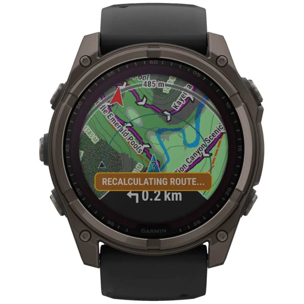 Смарт-часы Garmin Fenix 8 47mm Solar Sapphire Carbon Gray DLC Titanium w. Black/Pebble Gray S. Band (010-02906-10/11) ГАРАНТИЯ 12 мес.