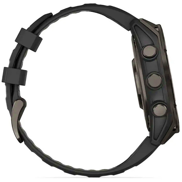 Смарт-часы Garmin Fenix 8 47mm AMOLED S Carbon Gray DLC Titanium w. Black/Pebble Gray S. Band (010-02904-20/21) ГАРАНТИЯ 3 мес.