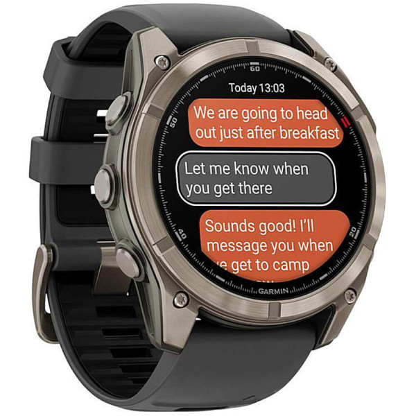 Смарт-часы Garmin Fenix 8 Pro 47mm AMOLED Titanium with Graphite/Black Silicone Band (010-03198-10/11) ГАРАНТИЯ 12 мес.