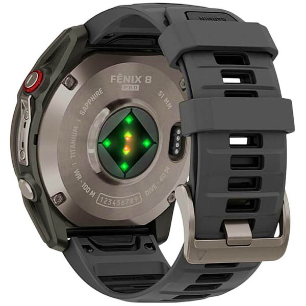 Смарт-часы Garmin Fenix 8 Pro 51 mm AMOLED Titanium with Graphite/Black Silicone Band (010-03199-10/11) ГАРАНТИЯ 3 мес.