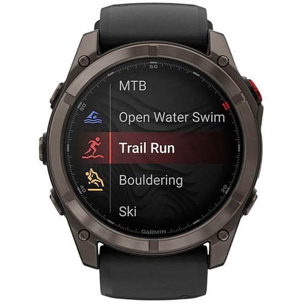 Смарт-часы Garmin Fenix 8 Pro 47 mm AMOLED Carbon Gray DLC Titanium with Black/Pebble Gray (010-03198-00/01) ГАРАНТИЯ 3 мес.