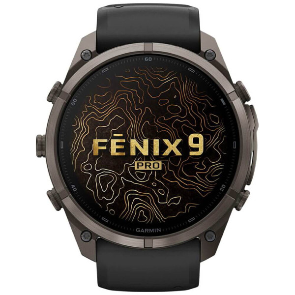 Смарт-часы Garmin Fenix 9 Pro inReach 47mm Carbon Gray DLC Titanium w. Black/Pebble Gray Silicone B. (010-04336-10/11) ГАРАНТИЯ 3 мес.
