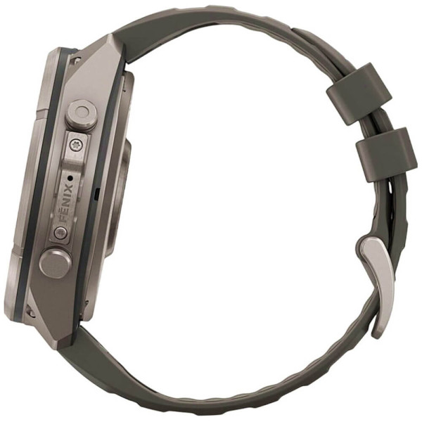Смарт-часы Garmin Fenix 9 Pro Solar 51mm Titanium with Pebble Gray/Silver Gray Silicone Band (010-04339-05/06) ГАРАНТИЯ 3 мес.