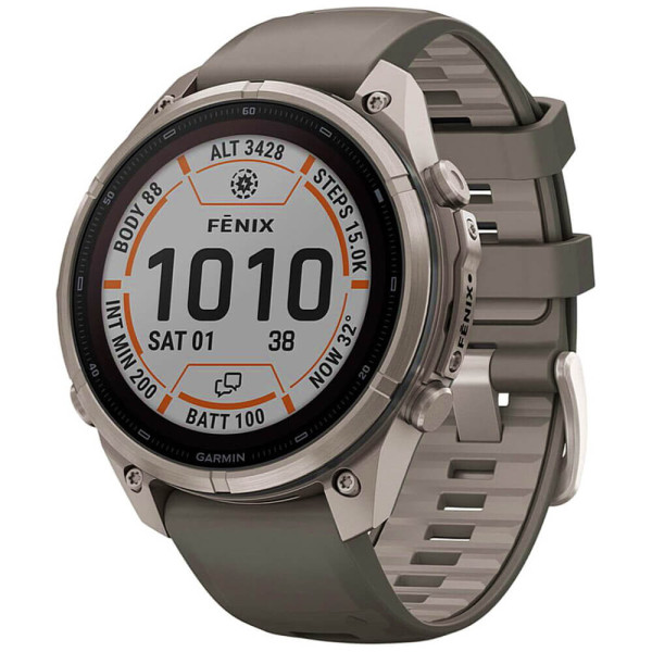 Смарт-часы Garmin Fenix 9 Pro inReach Solar 51mm Titanium with Pebble Gray/Silver Gray Silicone Band (010-04339-00/01) ГАРАНТИЯ 3 мес.