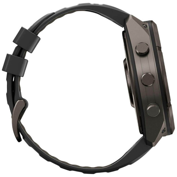 Смарт-часы Garmin Fenix 9 Pro inReach 47mm Carbon Gray DLC Titanium w. Black/Pebble Gray Silicone B. (010-04336-10/11) ГАРАНТИЯ 3 мес.