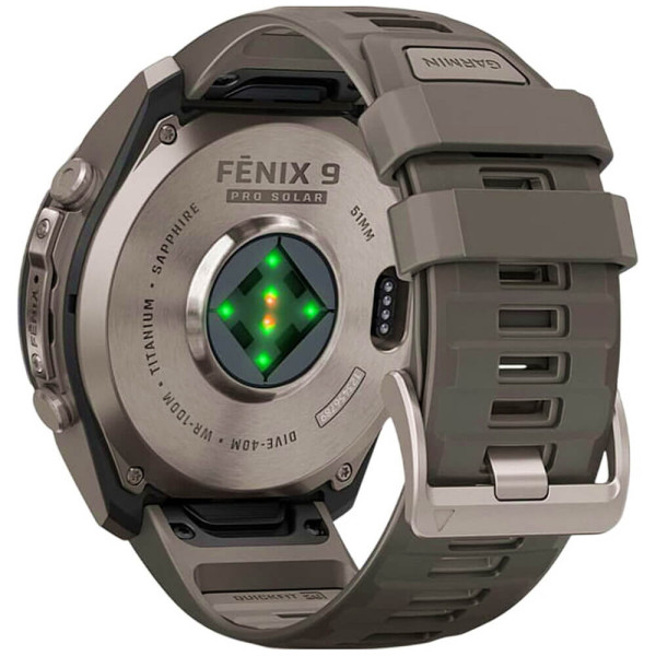 Смарт-часы Garmin Fenix 9 Pro Solar 51mm Titanium with Pebble Gray/Silver Gray Silicone Band (010-04339-05/06) ГАРАНТИЯ 3 мес.