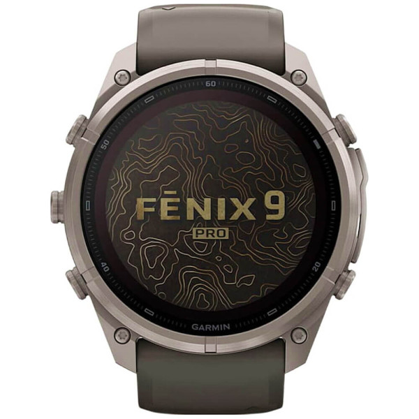 Смарт-часы Garmin Fenix 9 Pro Solar 51mm Titanium with Pebble Gray/Silver Gray Silicone Band (010-04339-05/06) ГАРАНТИЯ 12 мес.