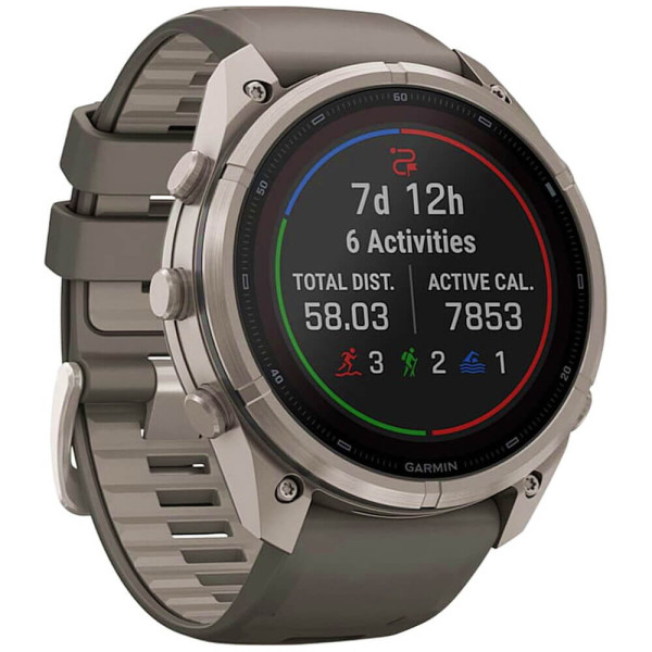 Смарт-часы Garmin Fenix 9 Pro Solar 51mm Titanium with Pebble Gray/Silver Gray Silicone Band (010-04339-05/06) ГАРАНТИЯ 3 мес.