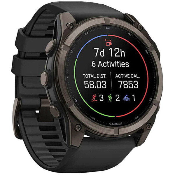 Смарт-часы Garmin Fenix 9 51mm Carbon Gray DLC Titanium with Black Silicone Band (010-04763-10/11) ГАРАНТИЯ 3 мес.