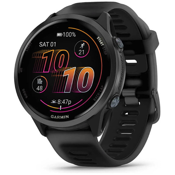 Смарт-часы Garmin Forerunner 570 47mm Slate Gray Aluminum w. Translucent Black/Black Band (010-02971-00/40) ГАРАНТИЯ 3 мес.