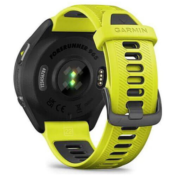 Смарт-часы Garmin Forerunner 965 Carbon Gray Titanium Bezel with Black and Amp Yell/Black S. Band (010-02809-02/12) ГАРАНТИЯ 12 мес.