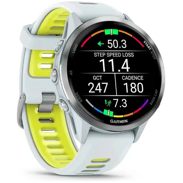 Смарт-часы Garmin Forerunner 970 Titanium w. Whitestone Case and Whitestone/T. Amp Yellow Band (010-02969-01/11) ГАРАНТИЯ 3 мес.