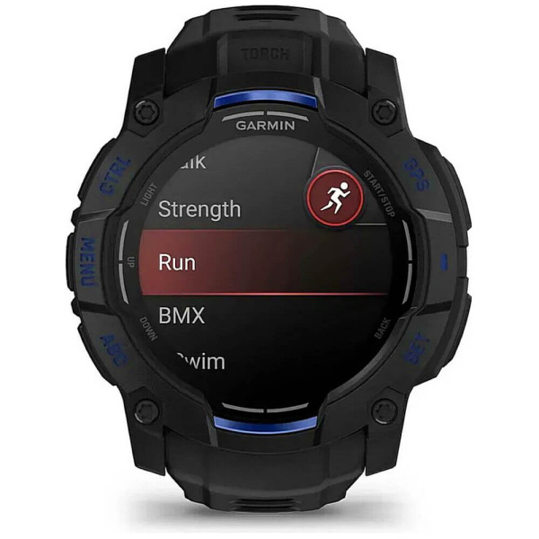 Смарт-часы Garmin Instinct 3 50mm AMOLED Black with Black Band (010-03020-03) ГАРАНТИЯ 3 мес.