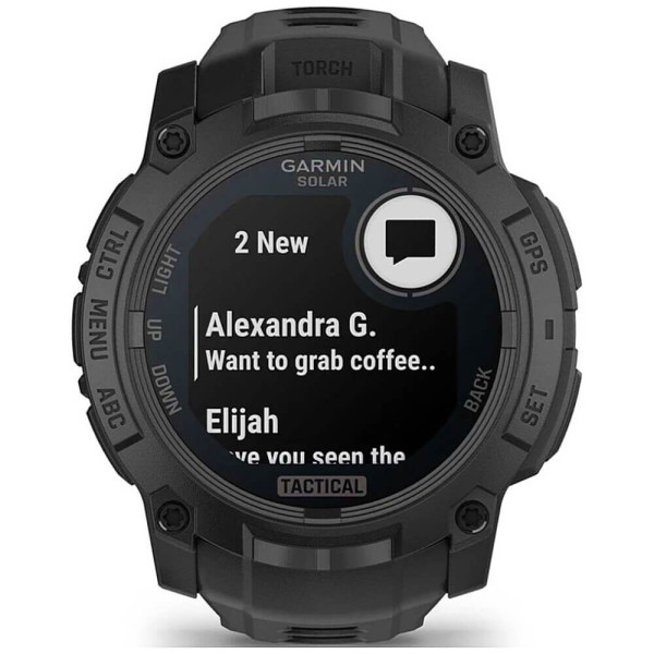Смарт-часы Garmin Instinct 3 50mm Solar Tactical Edition Black with Black Band (010-02935-50/90) ГАРАНТИЯ 3 мес.