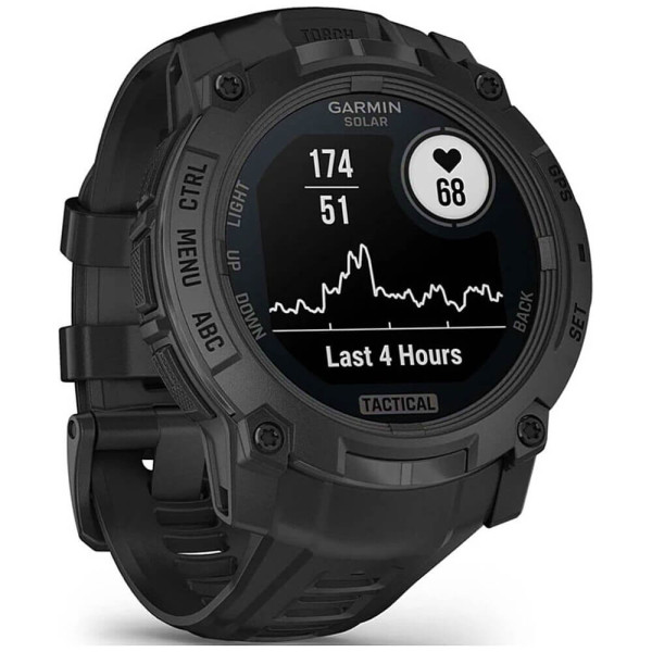 Смарт-часы Garmin Instinct 3 50mm Solar Tactical Edition Black with Black Band (010-02935-50/90) ГАРАНТИЯ 3 мес.