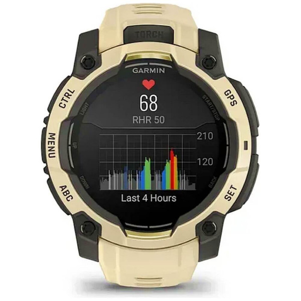 Смарт-часы Garmin Instinct 3 45mm AMOLED Citrine with Citrine Band (010-02936-02) ГАРАНТИЯ 3 мес.