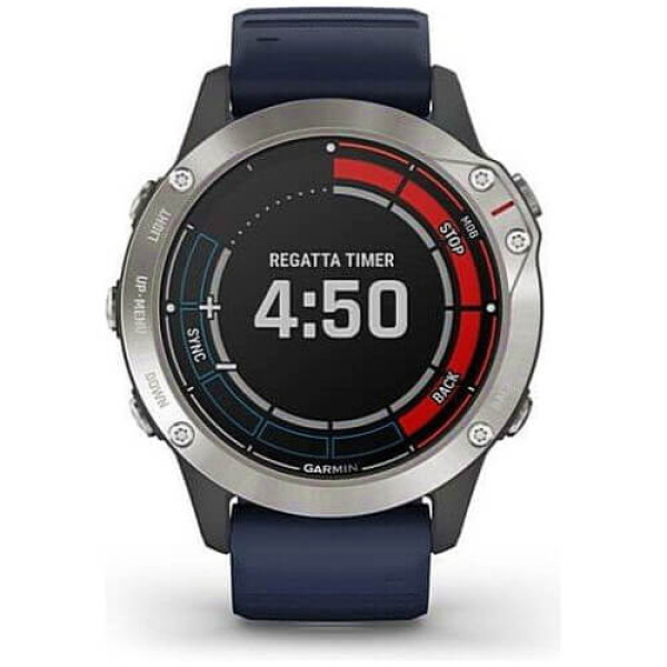 Смарт-часы Garmin quatix 6 Gray with Captain Blue Band (010-02158-90/010-02158-91) ГАРАНТИЯ 12 мес.