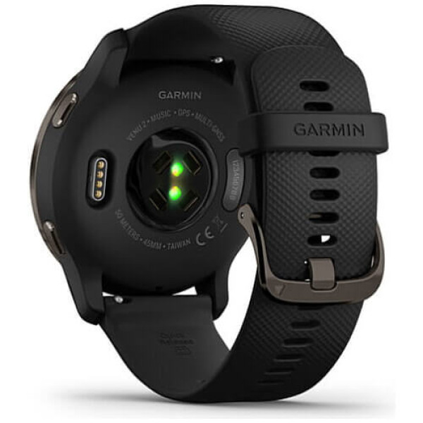 Смарт-часы Garmin Venu 2 Slate Stainless Steel Bezel with Black Case and Silicone Band (010-02430-11/01) ГАРАНТИЯ 3 мес.