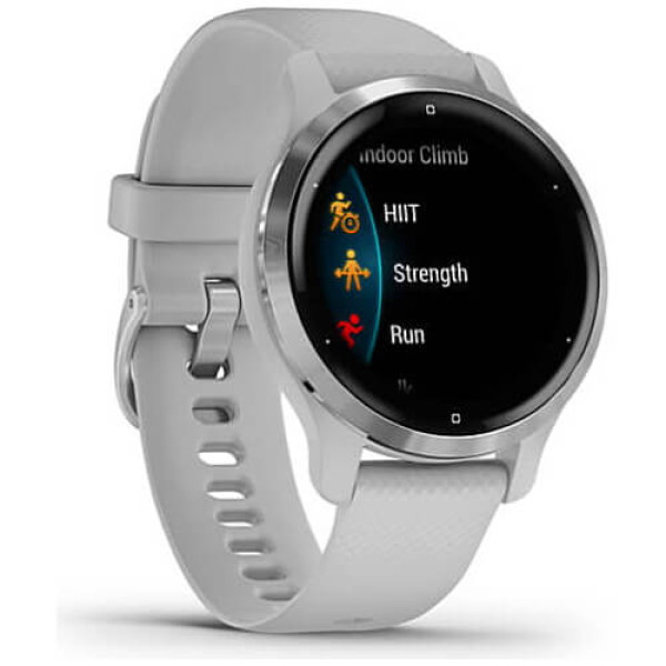 Смарт-часы Garmin Venu 2S Silver Stainless Steel Bezel with Mist Gray Case and Silicone Band (010-02429-12) ГАРАНТИЯ 12 мес.